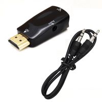 Adaptador Convertidor de Hdmi a Vga  audio jack 35mm 1080P FULL HD