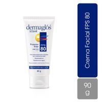 Protector Solar FPS 80 Dermaglos Solar - Tubo 90 G