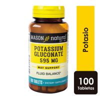 Potassium Gluconate 595mg Tabletas - Frasco 100 UN