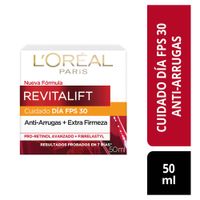 Crema de Día Anti-Arrugas Revitalift L'Oréal Paris Skin Care FPS 30 - Pote 50 ML