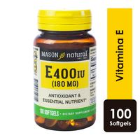 Vitamina E 400 UI Mason Natural Cápsula blanda