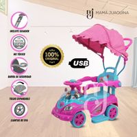 Correpasillo Guiador a Batería «TOKUMBO II» Fucsia