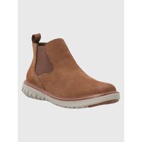Botín Para Hombre Cuero Smart Chelsea Marrón Hush Puppies