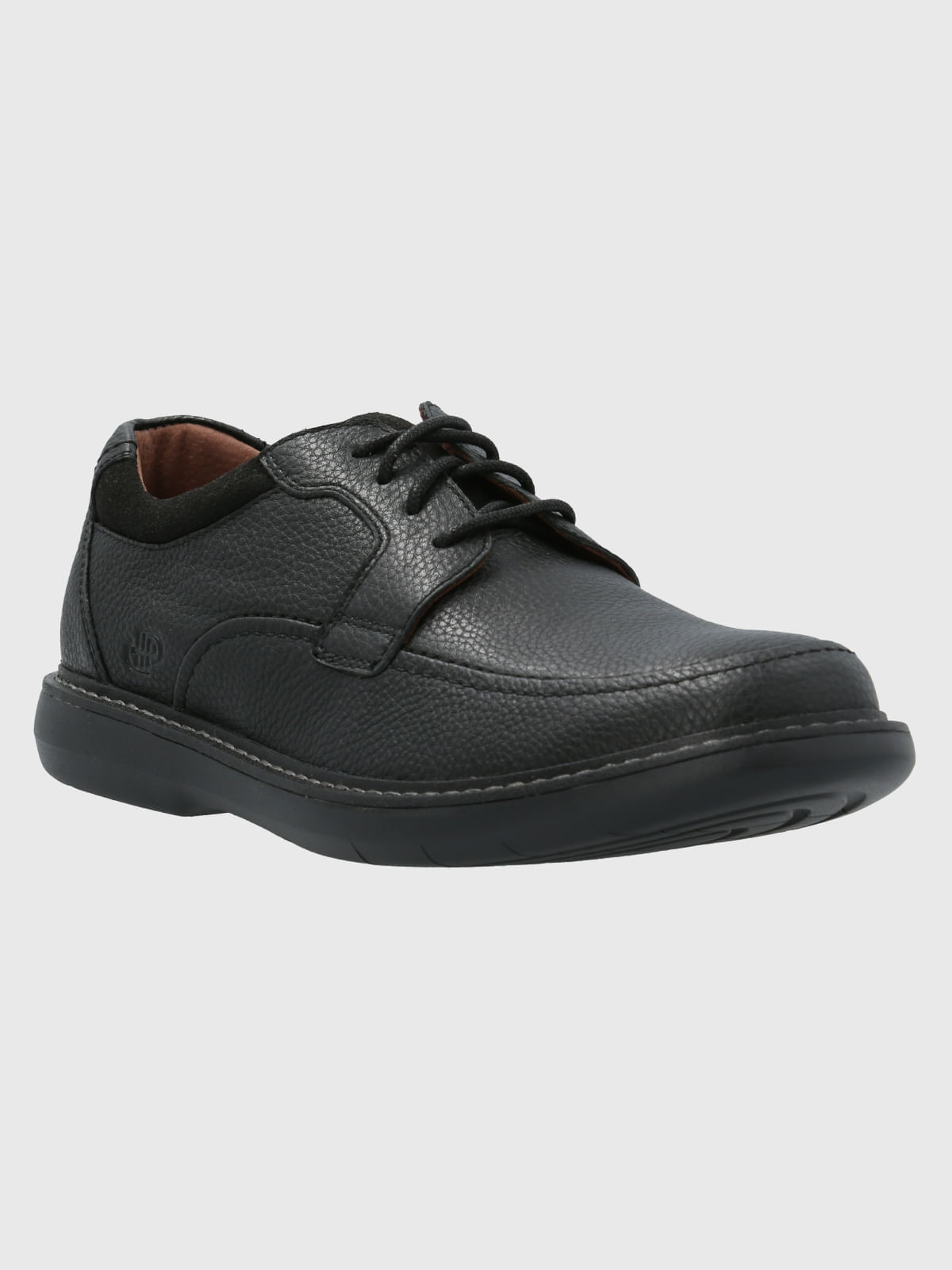 Zapato Para Hombre Cuero Kansas Negro Hush Puppies