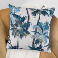 Cojín estampado con cierre Palmeras 45x45cm Orange