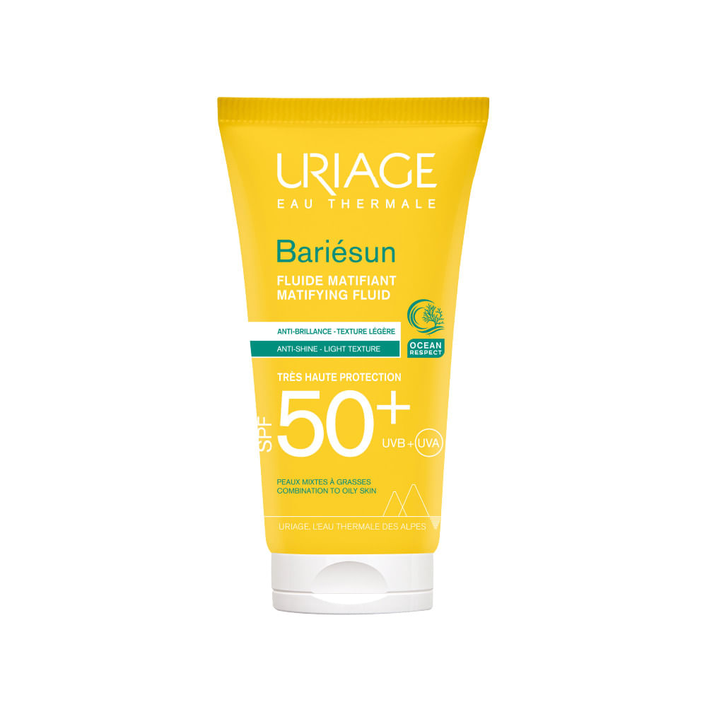 Bloqueador Solar Uriage Bariésun SPF 50+ Matificante Fluido - Tubo 50 ML