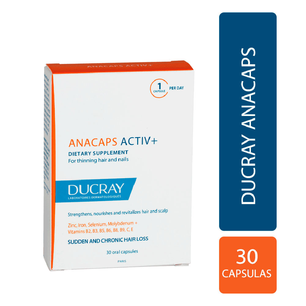 Anacaps Reactiv Ducray Cápsulas - Caja 30 UN