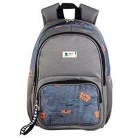 Mochila Gamer Plomo Naranja CLASS&WORK