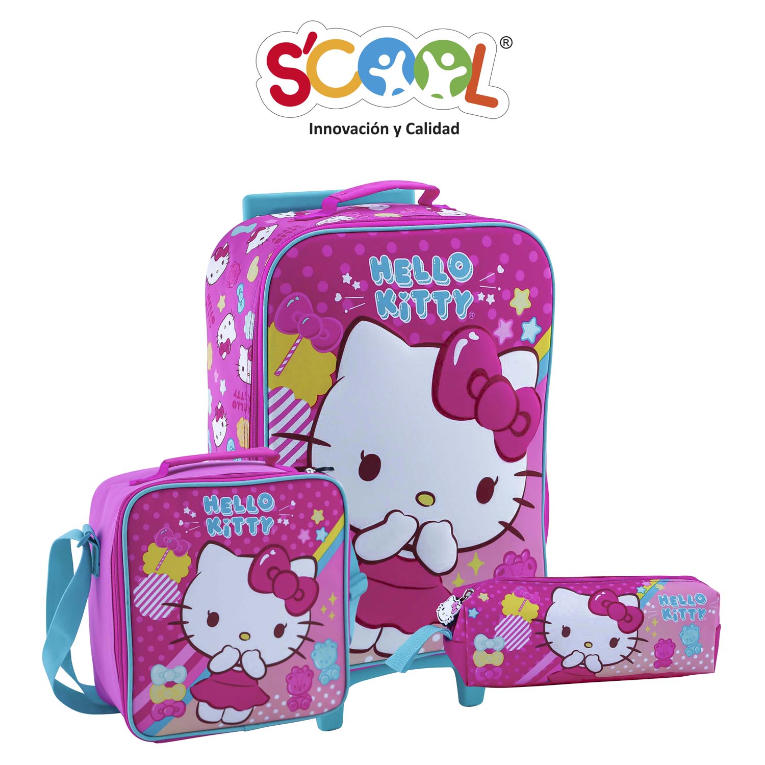 Scool - Set Kombat Maleta GDE Eva 3D Hello Kitty B