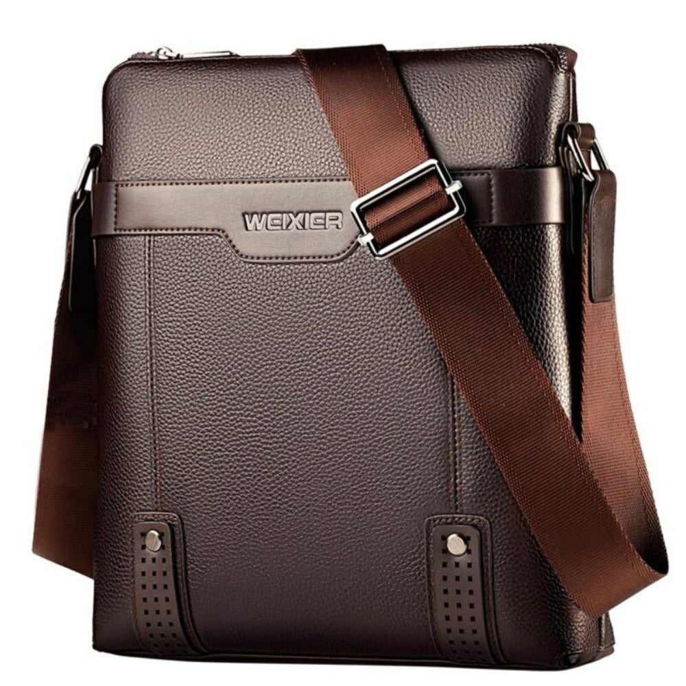 Makeway - Morral QM-18067-CF Bolso Hombre cuero PU