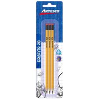 Blist Lapiz Amarillo 2B ARTESCO x3 Unidades