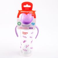 Biberón Boca Ancha HAPPYMAM 10Oz Doble Tetina Niña
