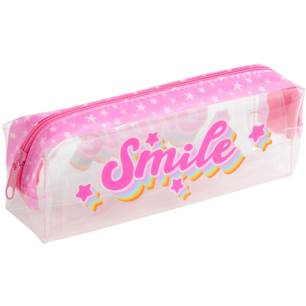 Cartuchera Pvc Smile Rosa CLASS&WORK