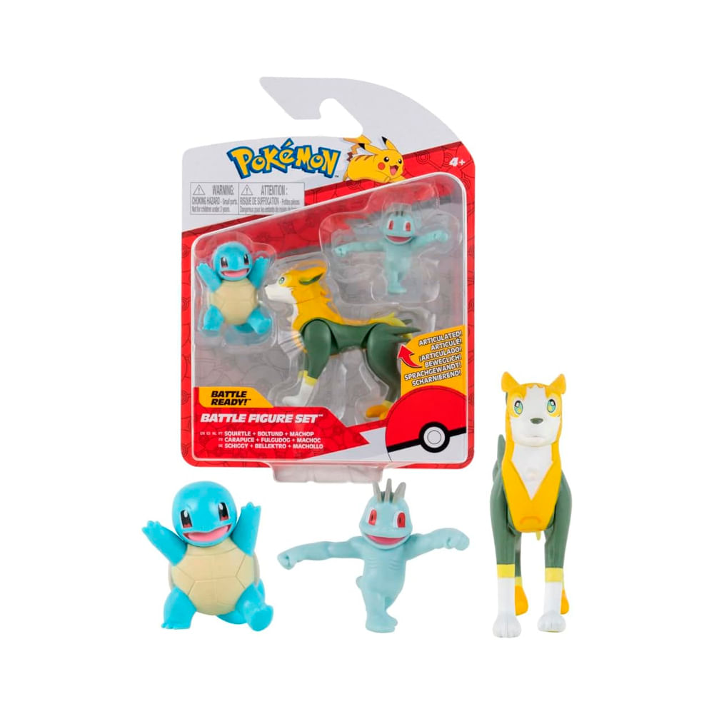 Pokemon Jazware Squirtle Boltund Machop