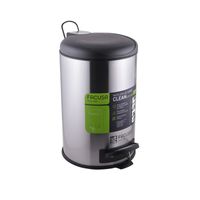 PAPELERA 12LT CLEAN C/ASA (D25.5x39cm) 984151201 - MEGA IMPORT