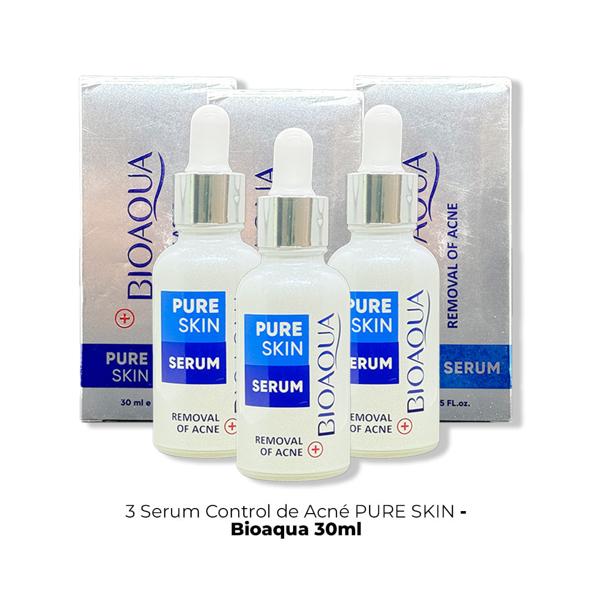 Serum Control de Acné PURE SKINBioaqua 30ml 3 UNID