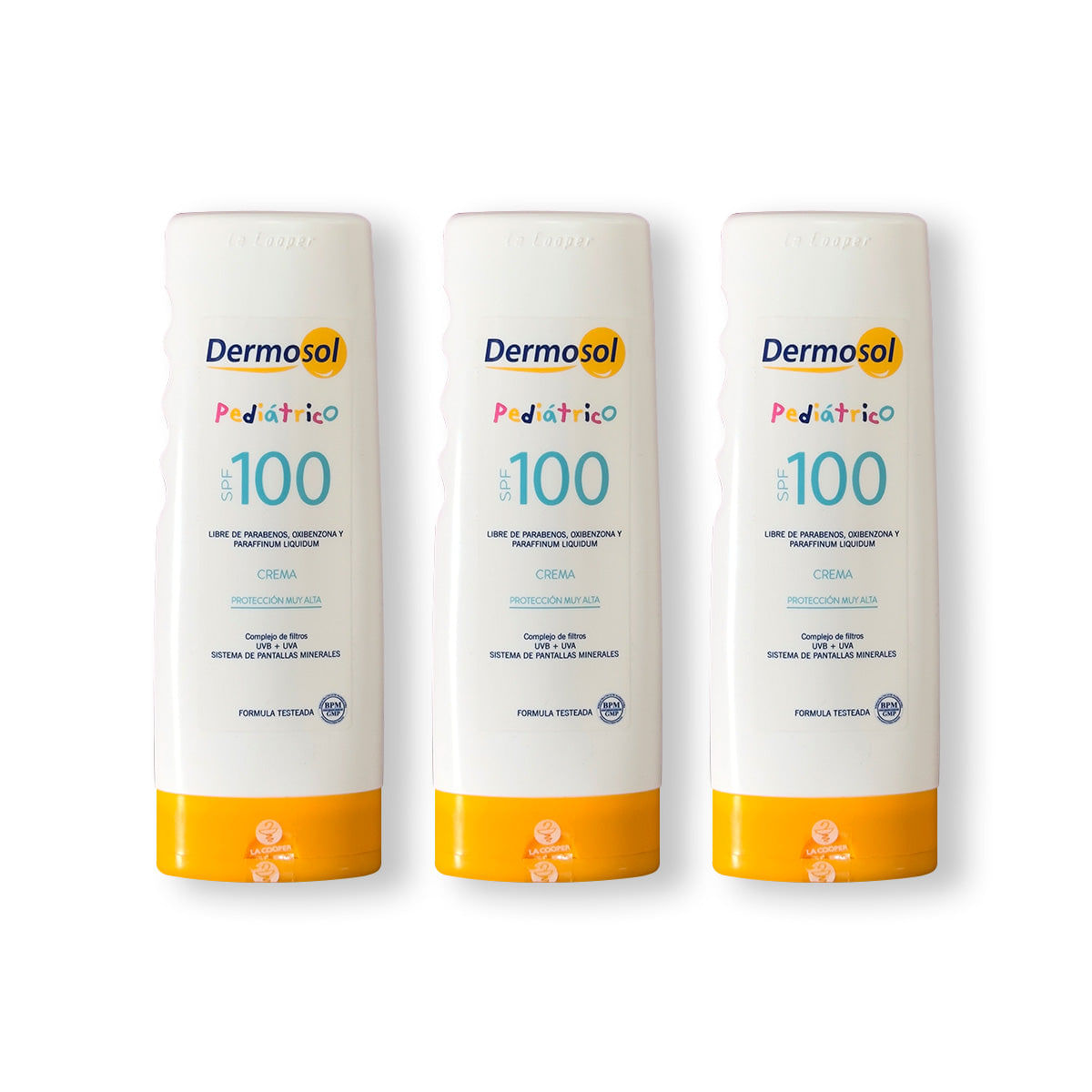 Crema Fotoprotectora Pediatrico 100 SPFDermosol 150g 3 UNID