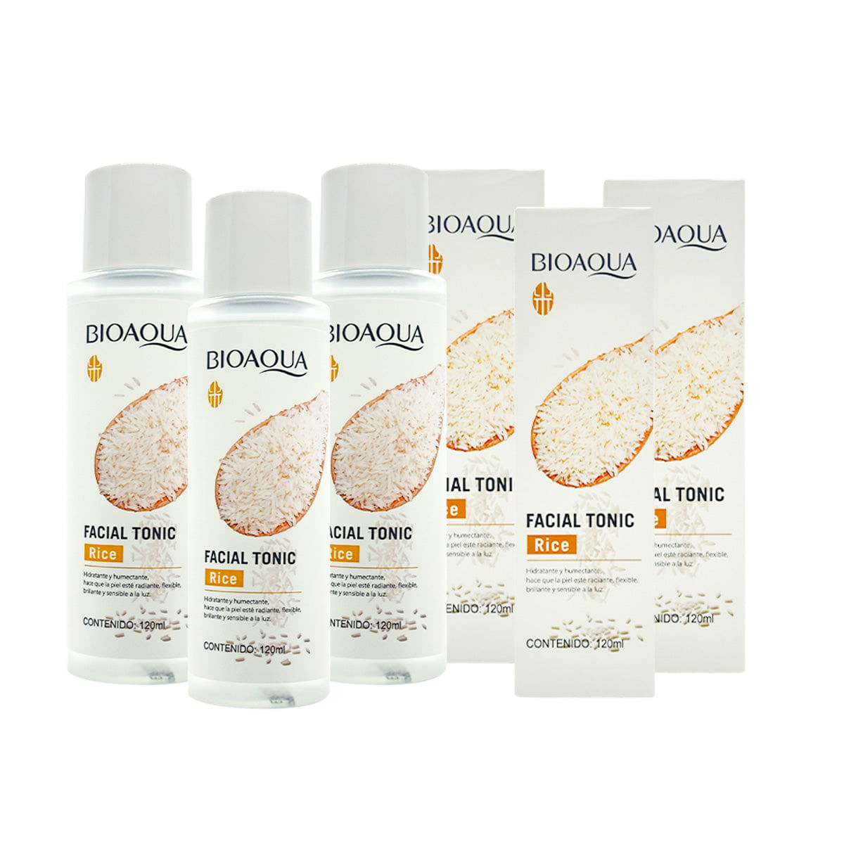 Loción Tónica de Arroz 120ml - Bioaqua 3 und
