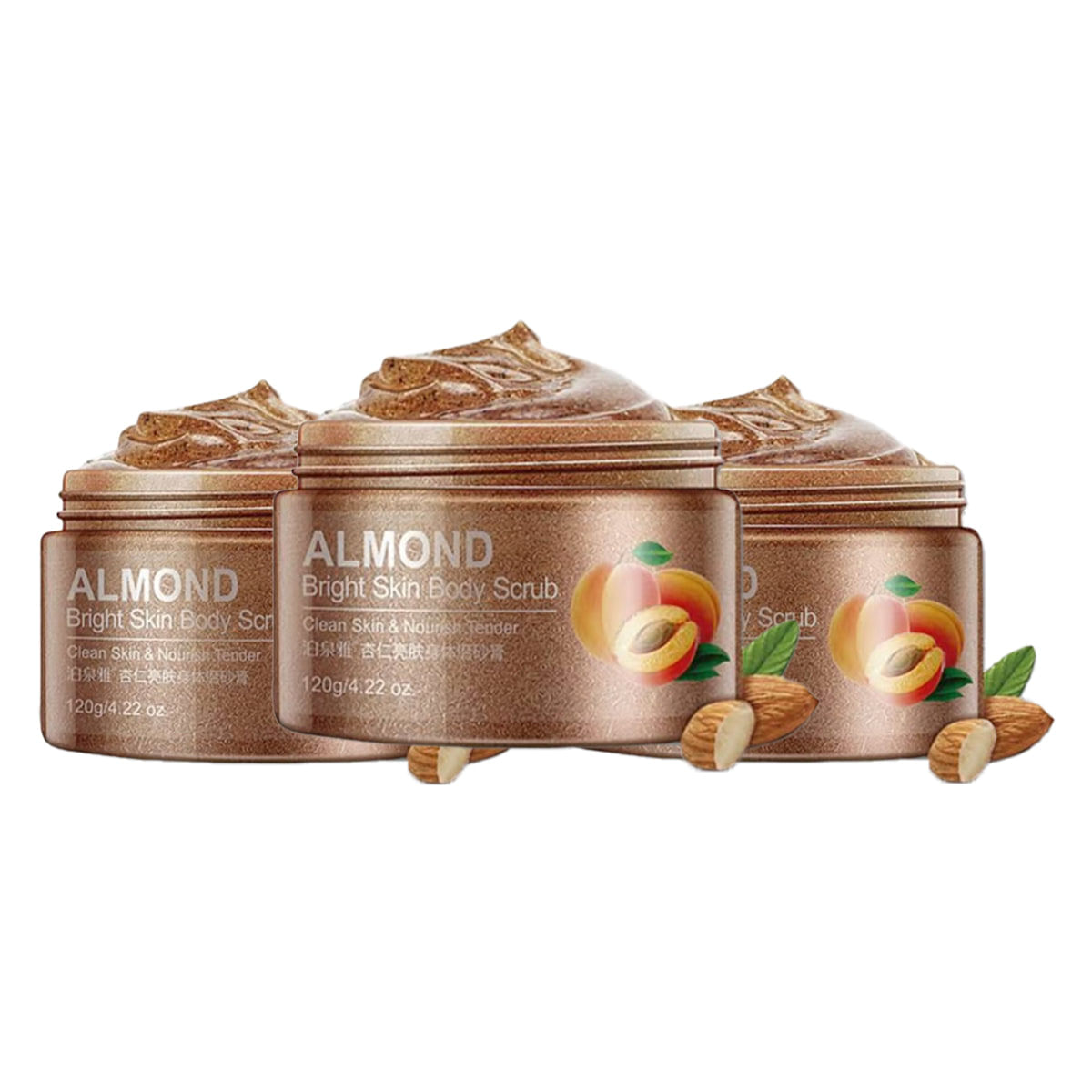 Almond Bright Skin Body Scrub 120gr - Bioaqua 3und