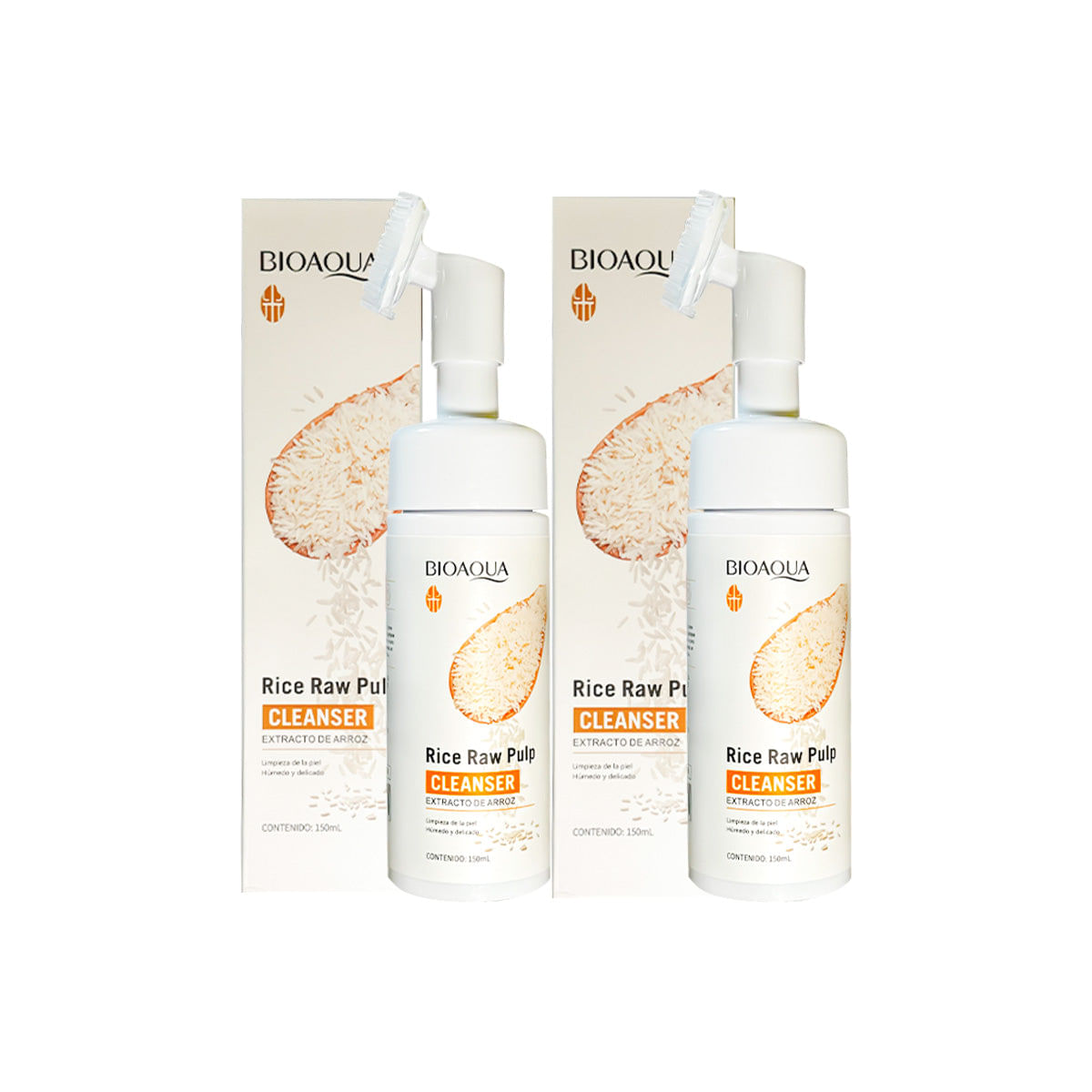 Espuma Limpiadora de Arroz 150ml - Bioaqua 2 und