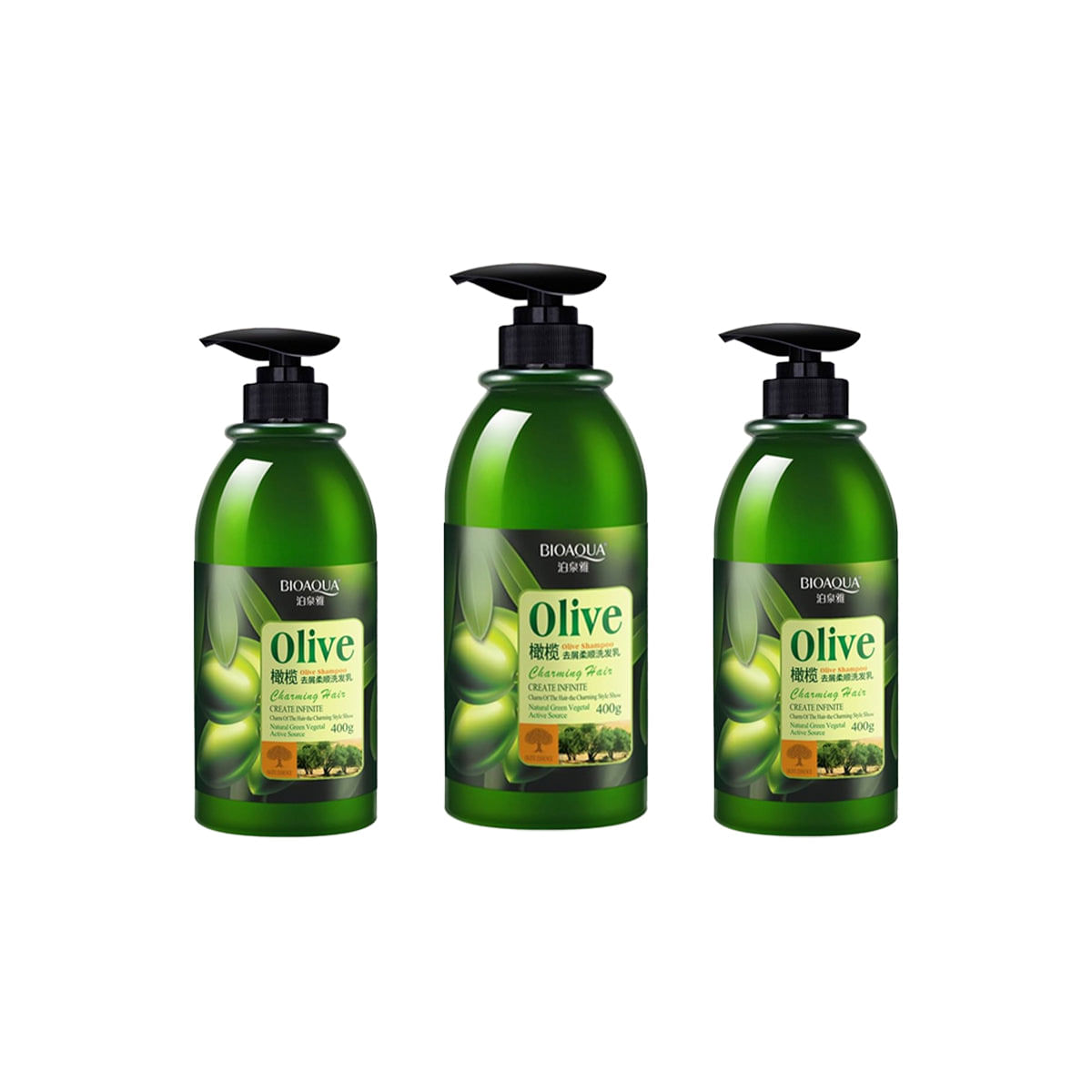 Shampoo de Olivo 400ml - Bioaqua 3und