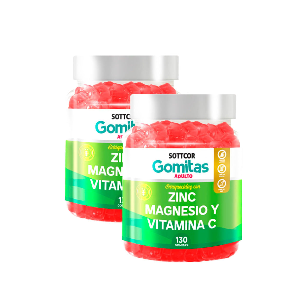 Gomitas De Zinc Sottcor 2 Pack