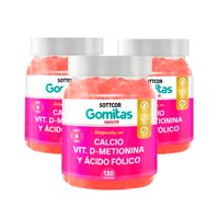 Gomitas De Calcio Sottcor 3 Pack