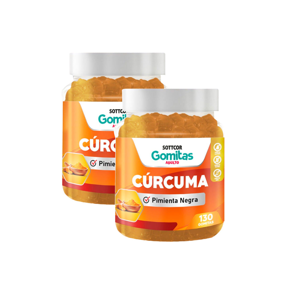 Gomitas De Curcuma Sottcor 2 Pack
