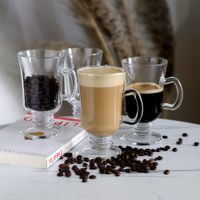 Set X4 Tazas Café Vidrio Ddp