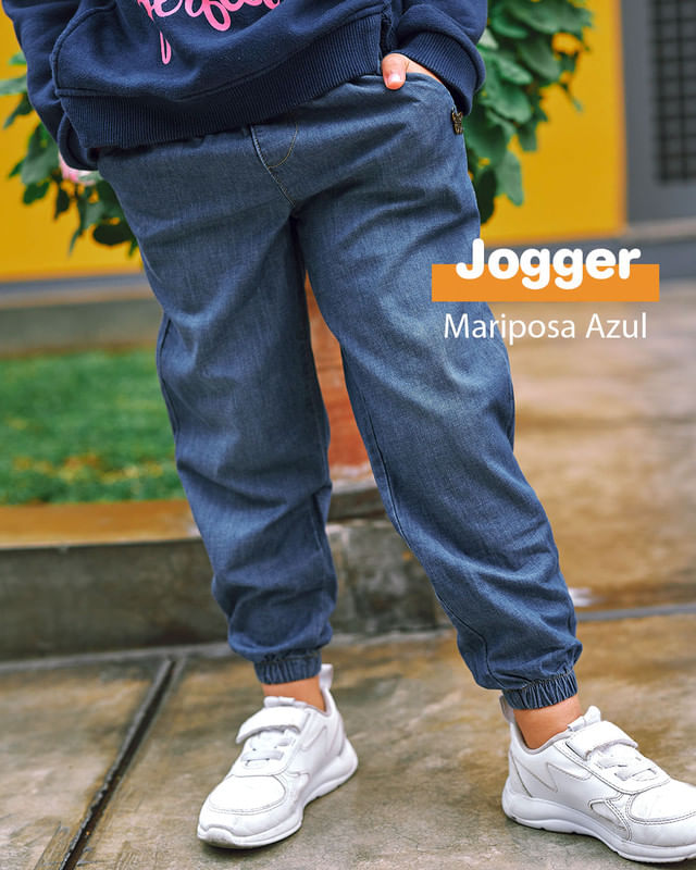 Jogger para Niña Shelby's Kids Mariposa Azul - Talla 6