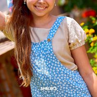 Overshort para Niña Shelby's Kids Floral Celeste