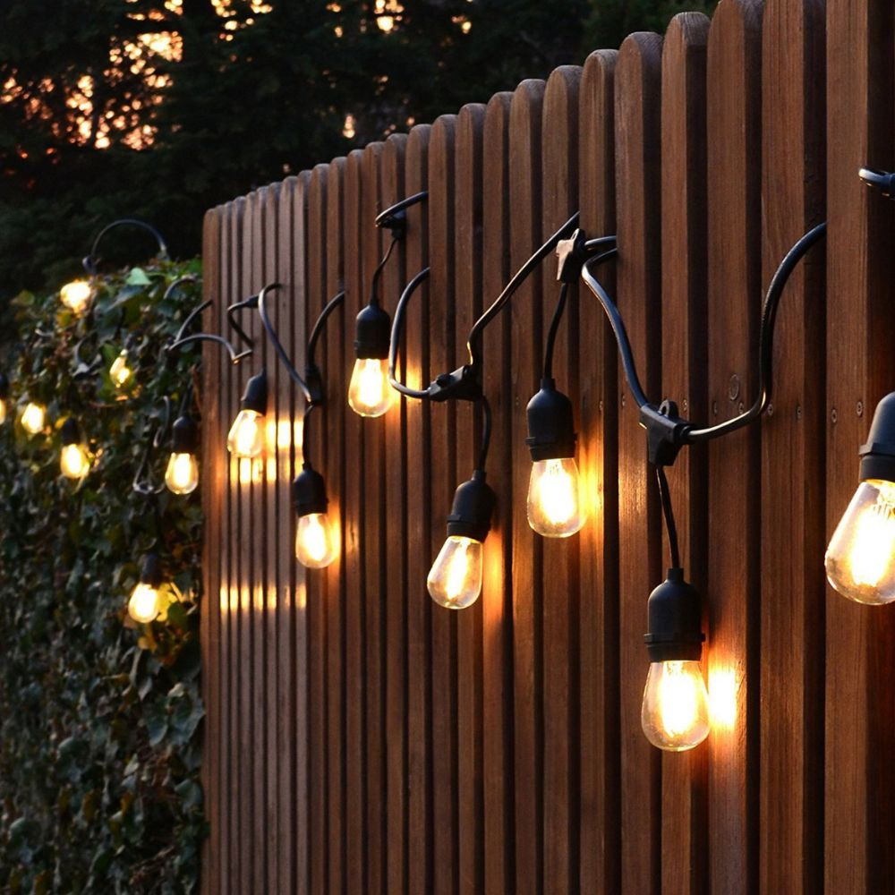 Guirnalda Led Orange Gota 12 Focos Luz Cálida 7m IP65 Negro