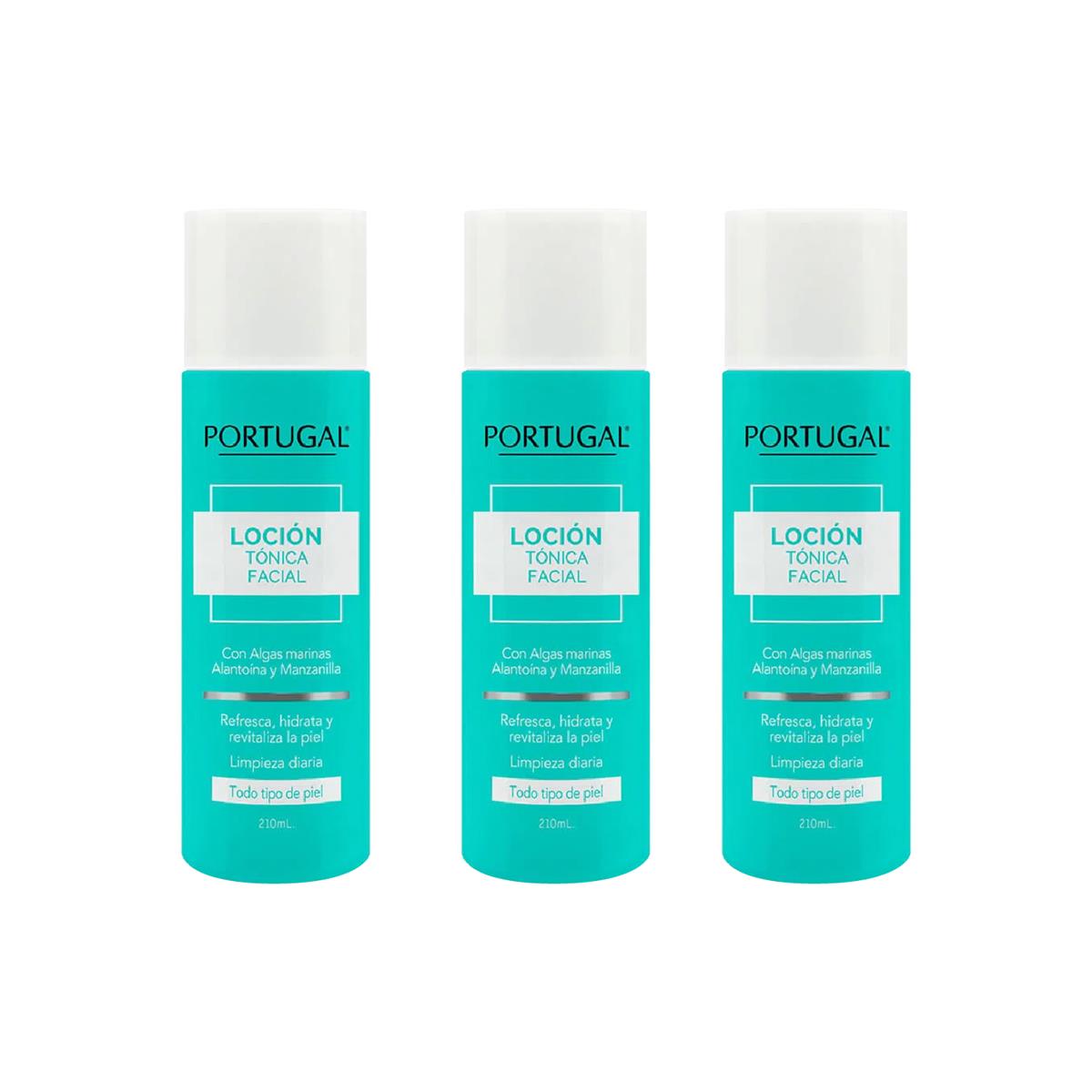 Loción Tónica Facial Portugal 210ml 3 Unidades