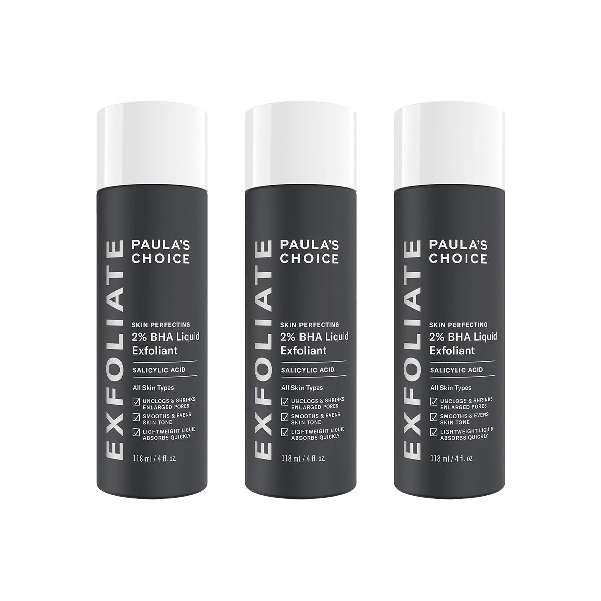 Skin Perfecting 2 % BHA Loción Exfoliante 118ml Paula's Choice 3 Unid