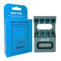 Cargador de pilas baterías recargables 4 puestos AA AAA M9501