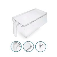 Organizador De Alimentos Para Refrigerador Con Mango Y Tapa Grande