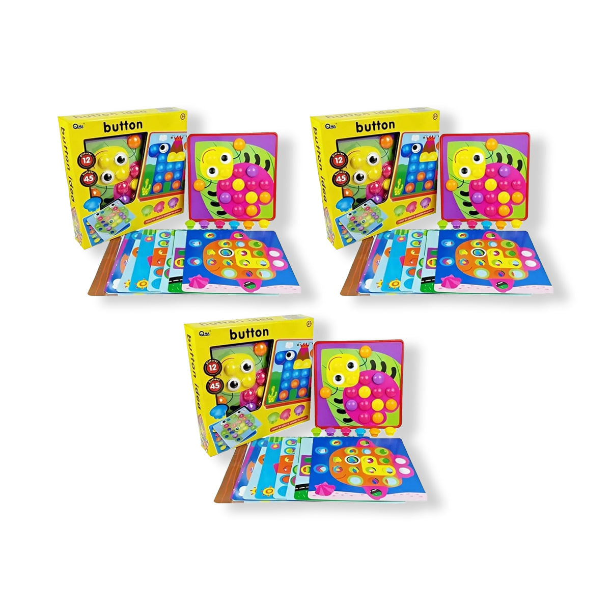 3 UNID BUTTON JUGUETE