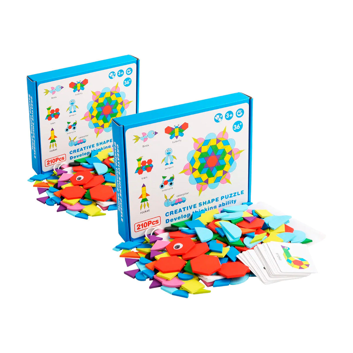2 UNID TANGRAM DE 60 PCS