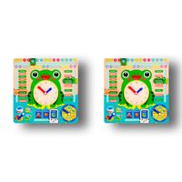 2 UNID RELOJ SAPO DIDACTICO