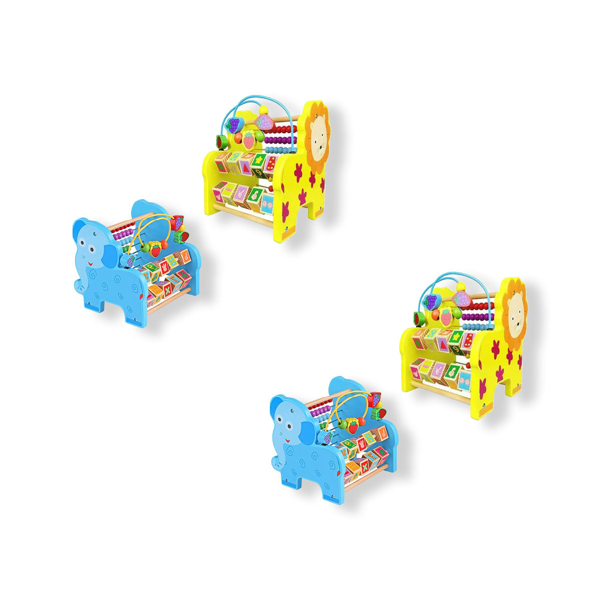 2 UNID ABACO CON CIRCULO LEON/ELEFANTE