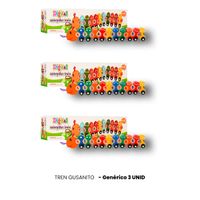 3 UNID TREN GUSANITO