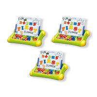 3 UNID PIZARRA DE PLASTICO MAGNETICA