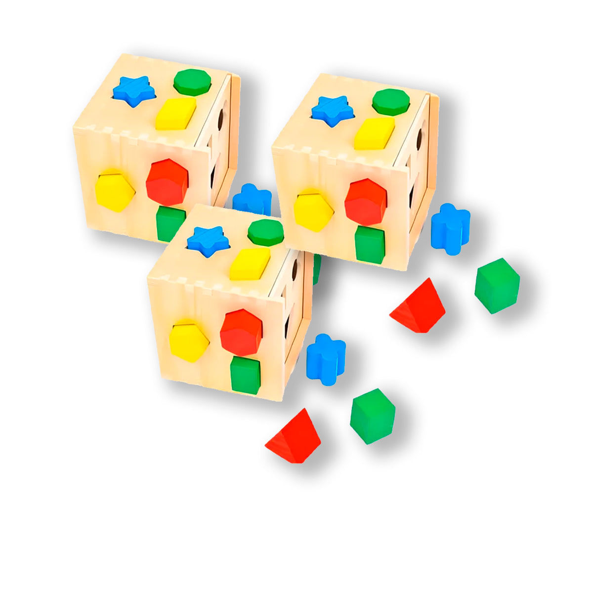 3 UNID CUBO CON ENCAJE
