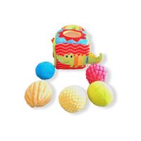 CUBO DE TELA CON PELOTA