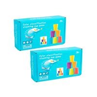 2 UNID JUEGO DE VASOS APILABLES CON FICHAS