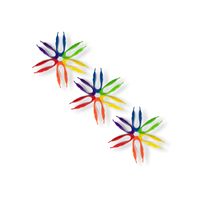 3 UNID PINZAS DE COLORES
