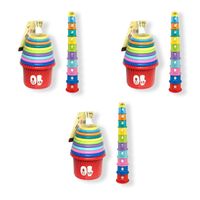 3 UNID VASO APILABLE X10 EN MAYA
