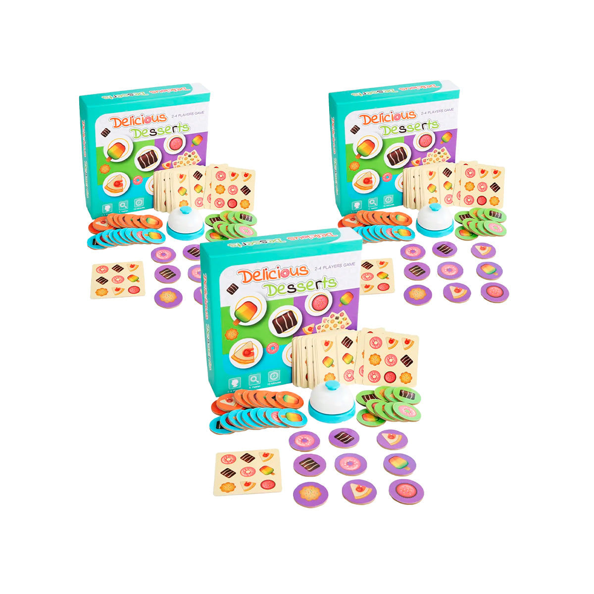 3 UNID JUEGO DE POSTRES