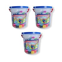 3 UNID POLICUBO EN TAPER X100 PCS 10 COLORES