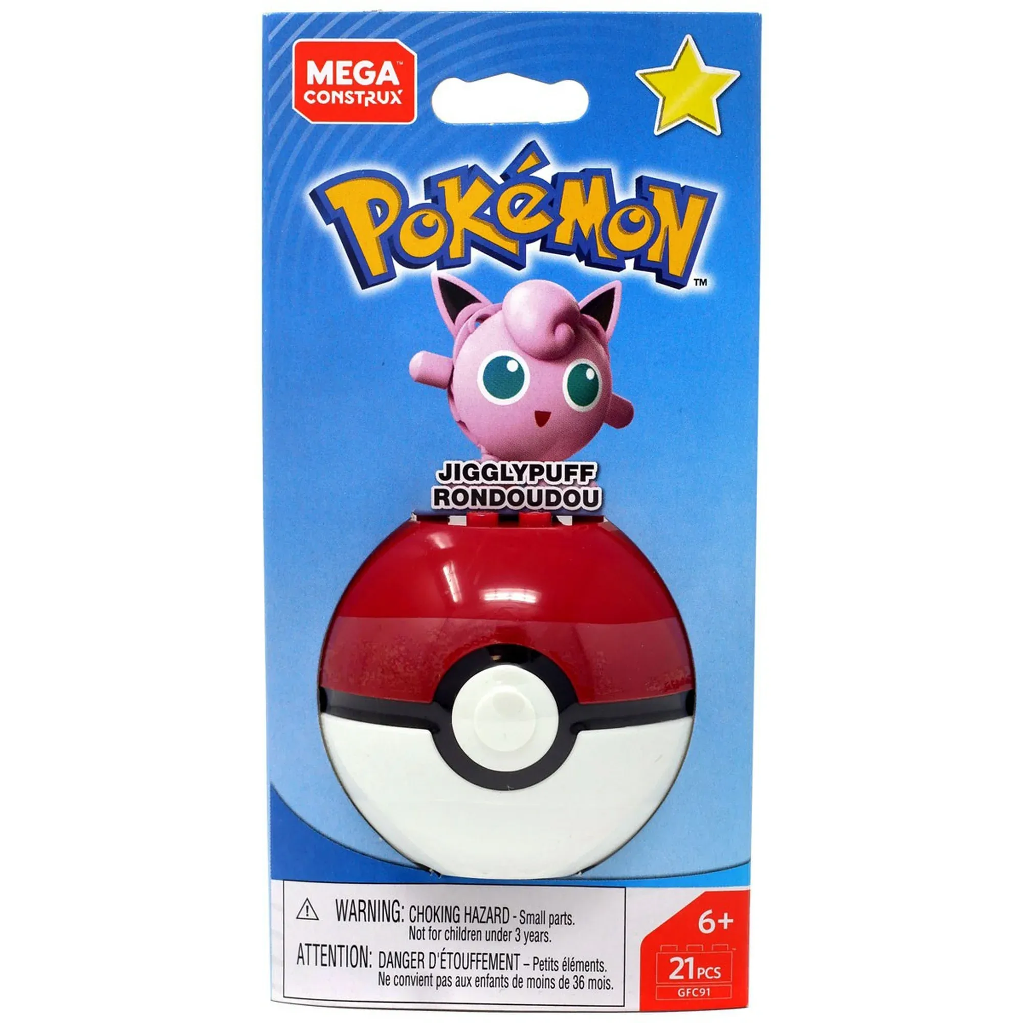 Pokemon Mega Contrux Jigglypuff 21 Piezas